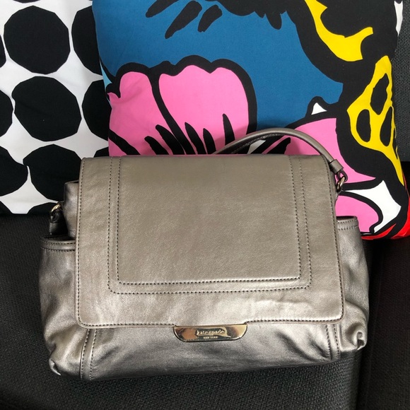 Kate Spade Metalic Silver Shoulder Bag - Picture 1 of 8
